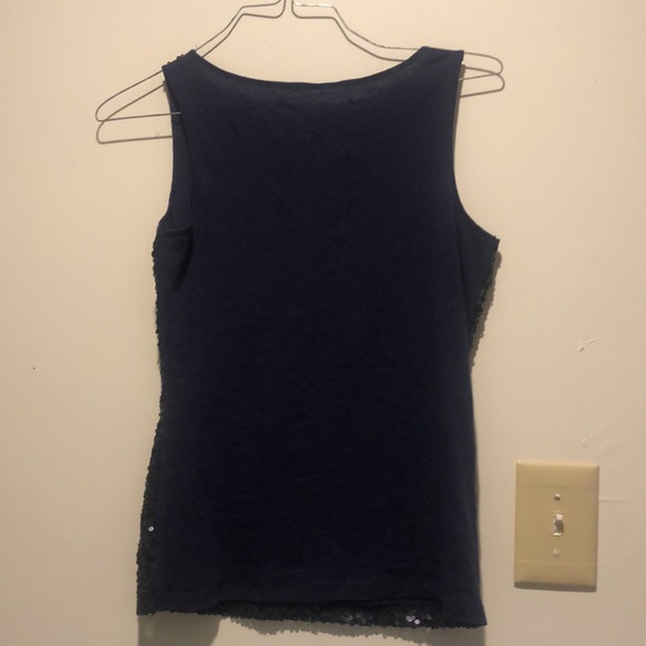 Blue sequins sleeveless tang top - kids size XS - Picture 5 of 12